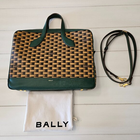 Bally Pennant TPU and Leather Briefcase - Picture 2 of 14